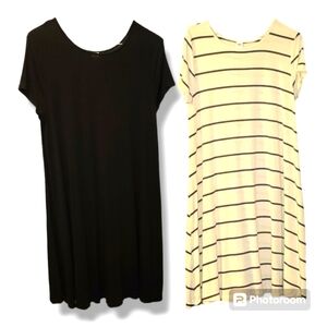 Bundle of (2) comfortable, sizr Large Old Navy Swing Dresses